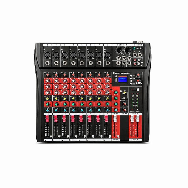 Mesa de Som 8 Canais Vedo VDA208L