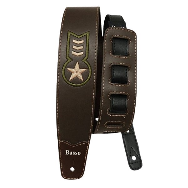 Correia 6 cm Basso VTL Exército Marrom