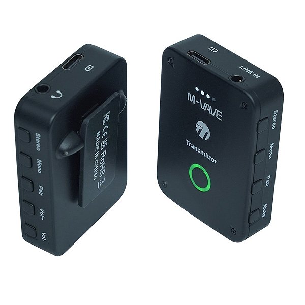 Monitor de Palco Sem Fio para Fone de Ouvido M-Vave WP-9