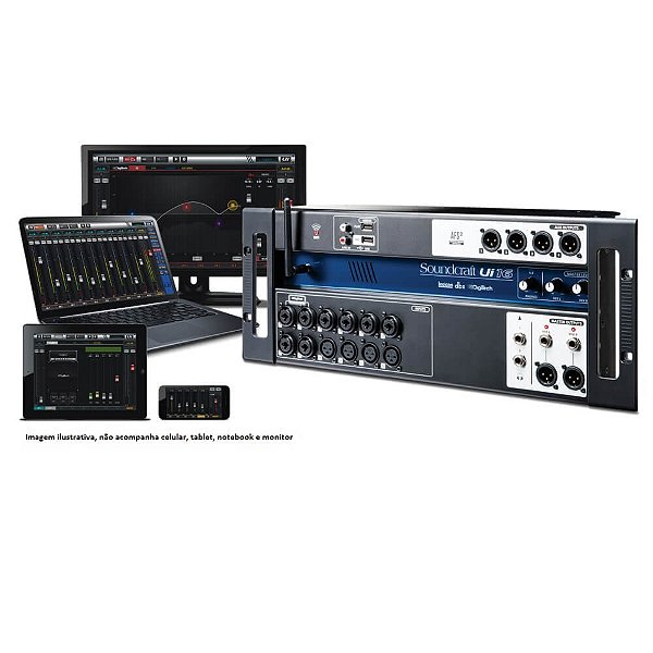 Mesa de Som Digital 16 Canais Soundcraft UI16