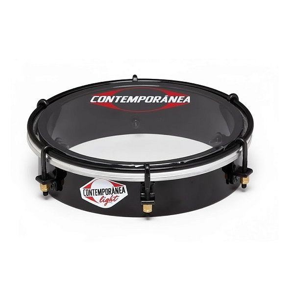 Tamborim 6" Contemporânea Plástico 207CLK Preto