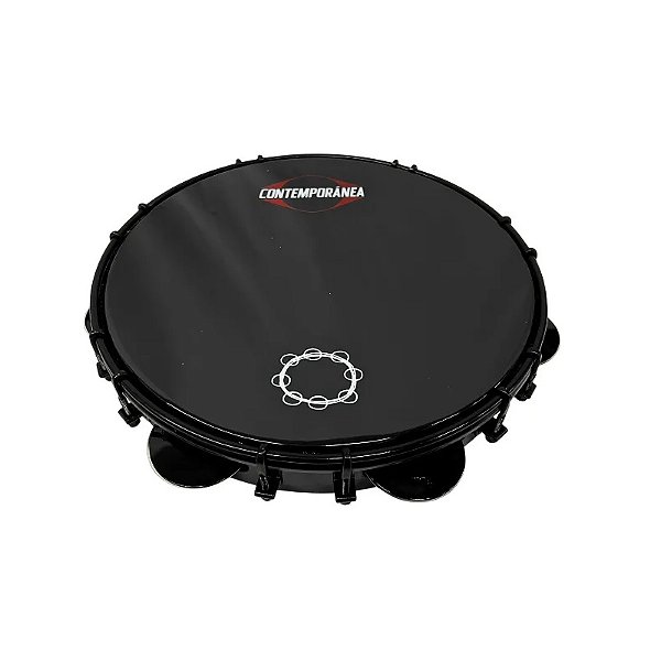 Pandeiro 10" Contemporânea Fórmica Black Carlos Café 31PBCF