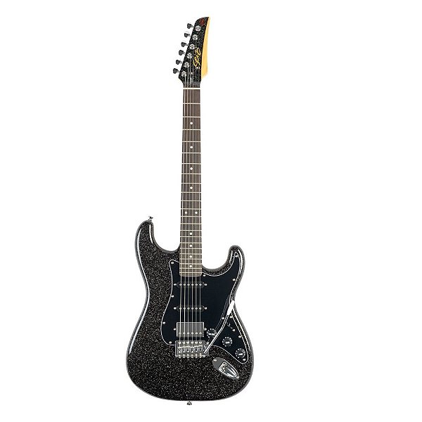 Guitarra Super Stratocaster Seizi Fun Katana Musashi Midnight Black Sparkle