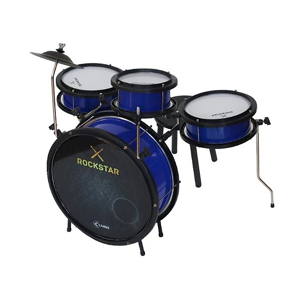 Bateria Acústica Infantil Luen Rockstar 44005AZ