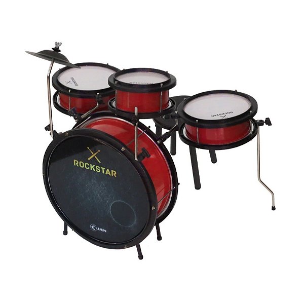Bateria Acústica Infantil Luen Rockstar 44005VM