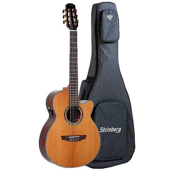 Violão Eletroacústico Nylon Strinberg Diamond DN3SC RT NS