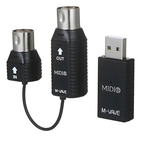 Interface Midi sem Fio Wireless M-Vave MS1 Wave