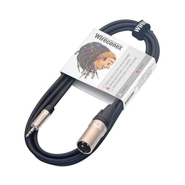 Cabo XLR Macho / P2 Stereo Wireconex P2XLR03 3 Metros
