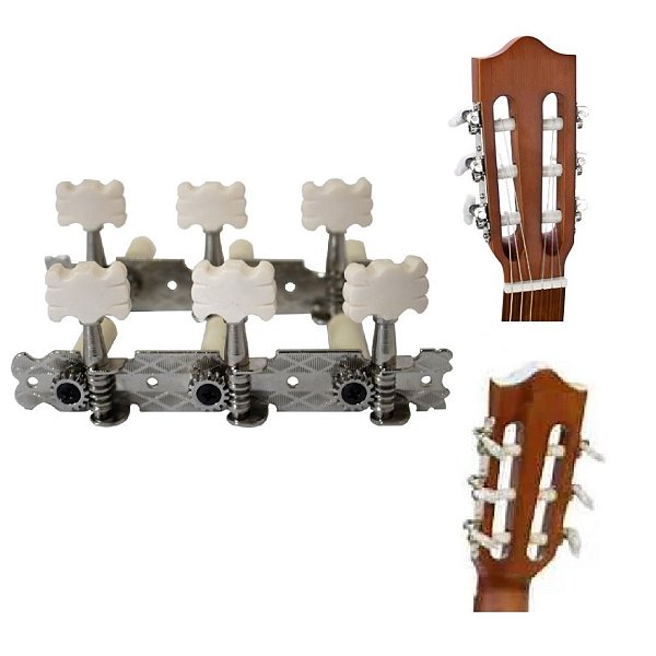 Tarraxa Pino Grosso para Violão Cordas Nylon Smart TXPG