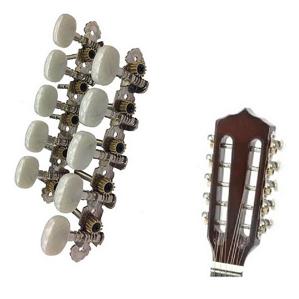 Tarraxa Viola Caipira Pino Fino Smart TSMVL Prata