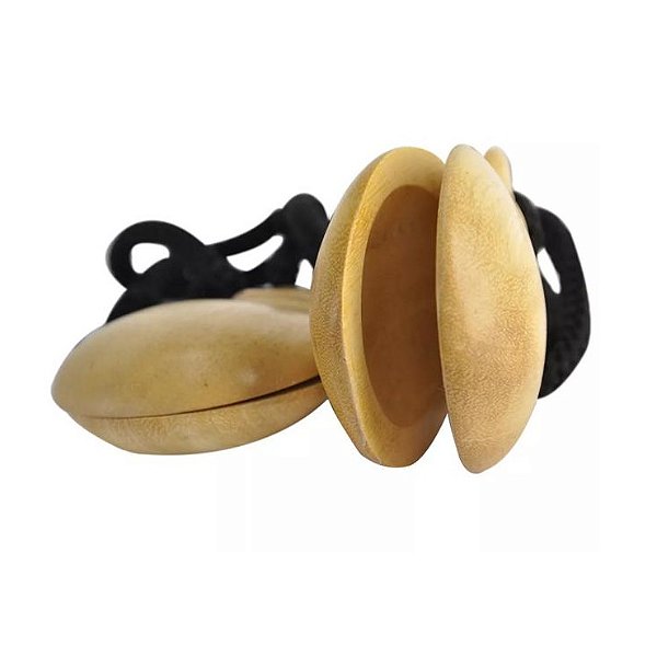 Castanhola Dança do Ventre em Madeira (Par)