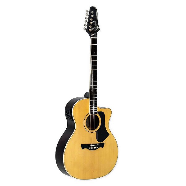 Violão Elétrico Aço Tagima Grand Auditorium Rio Negro NTABS