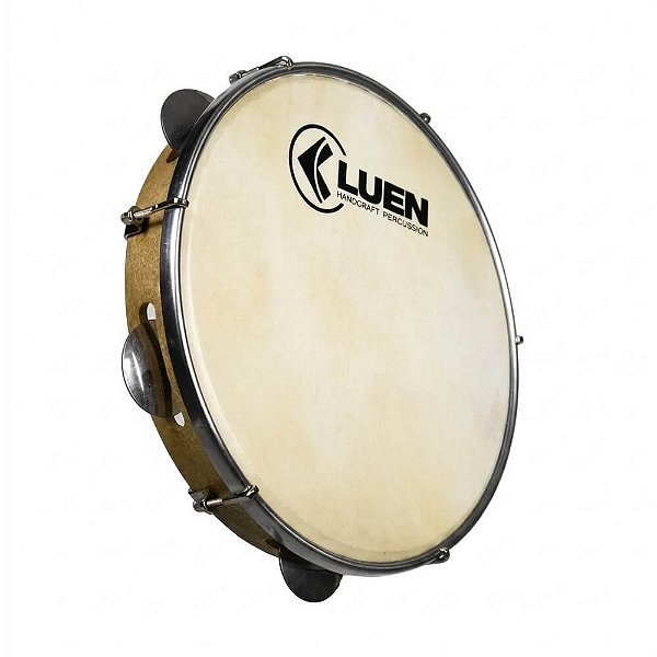Pandeiro 10" ABS Fibra Madeirado Luen 40067MD