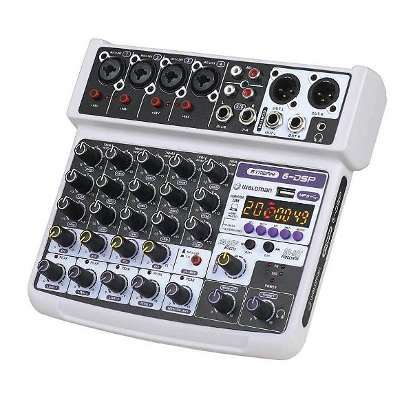 Mesa de Som 6 Canais Waldman ST-6 DSP
