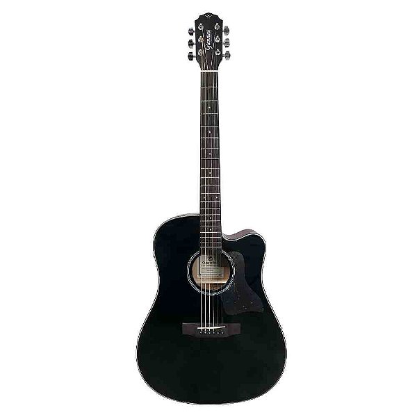Violão Eletroacústico Aço Giannini Dreadnought GDC Plus CEQ BK