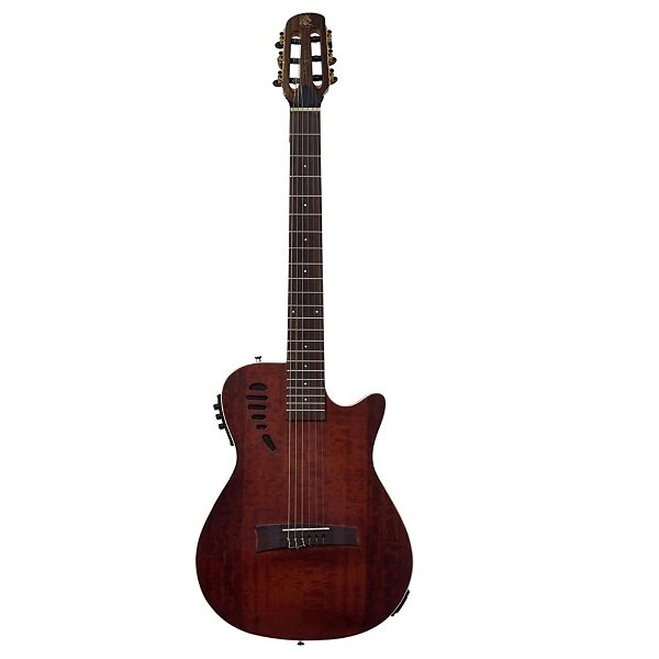 Violão Eletroacústico Nylon Flat Marquês VN-11 CTSEQ Castanho