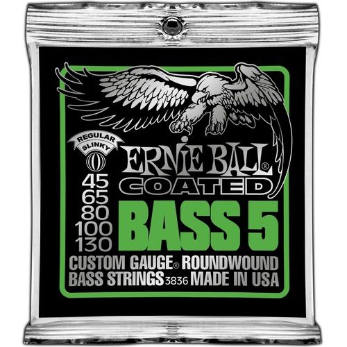 Encordoamento Contrabaixo 5 Cordas Regular Slinky Bass .045 Ernie Ball 3836