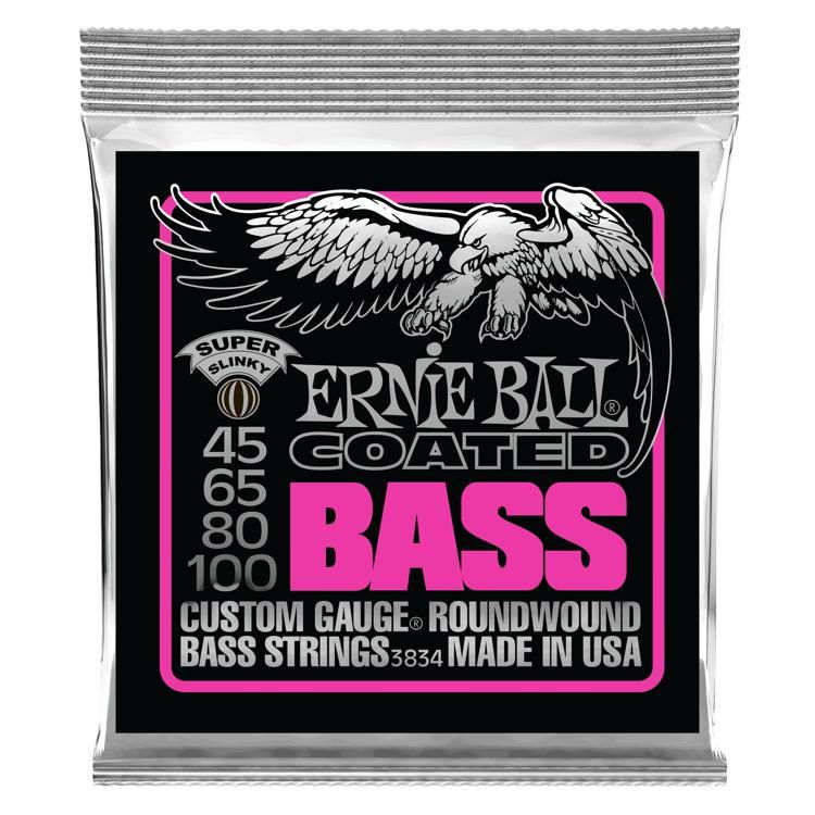 Encordoamento Contrabaixo 4 Cordas Super Slinky Bass .045 Ernie Ball 3834