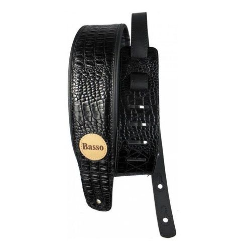 Correia 7 cm Basso VTSL 59 Crocodile Preto