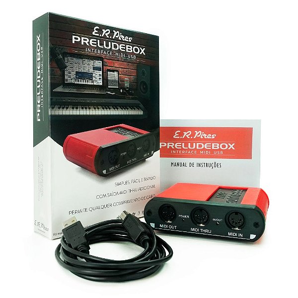 Interface Midi USB E. R. Pires Prelude Box