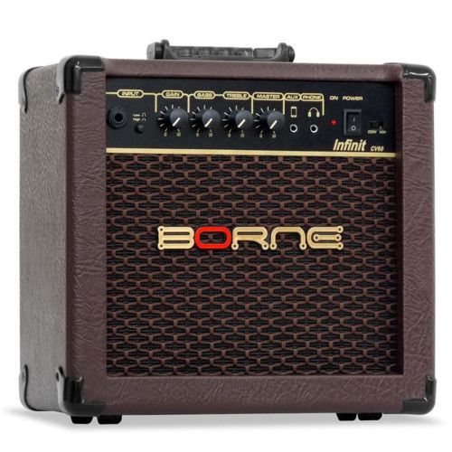 Amplificador Violão Borne Infinit CV60 Marrom 15W