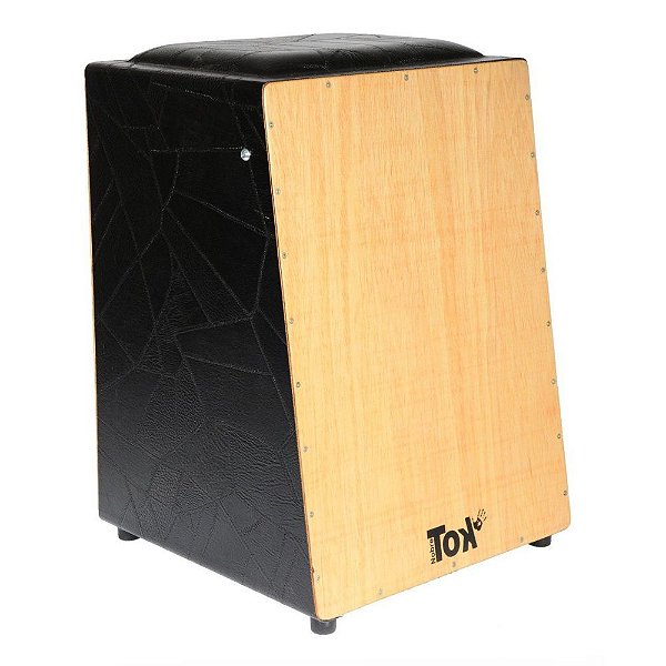 Cajón Elétrico com Bongô Nobre Tok Natural e Preto 101