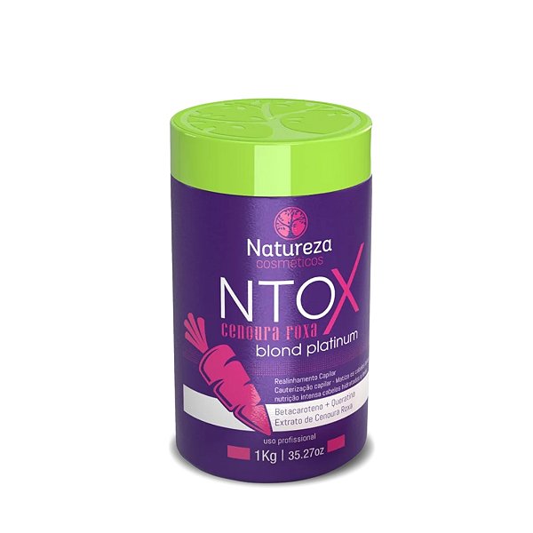 NTOX Cenoura Roxa Matizador Sem Formol 1kg Natureza Cosméticos