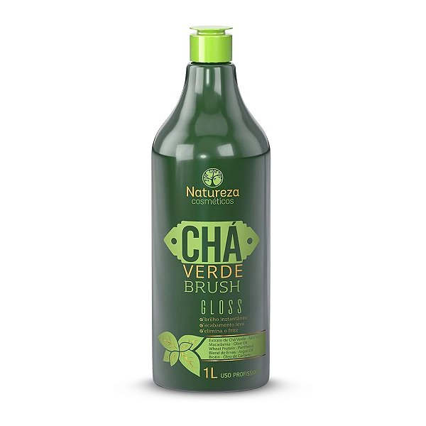 Alinhamento Gloss Chá Verde Brush  1L - Passo Único- Natureza Cosméticos (ALINHAMENTO CAPILAR)