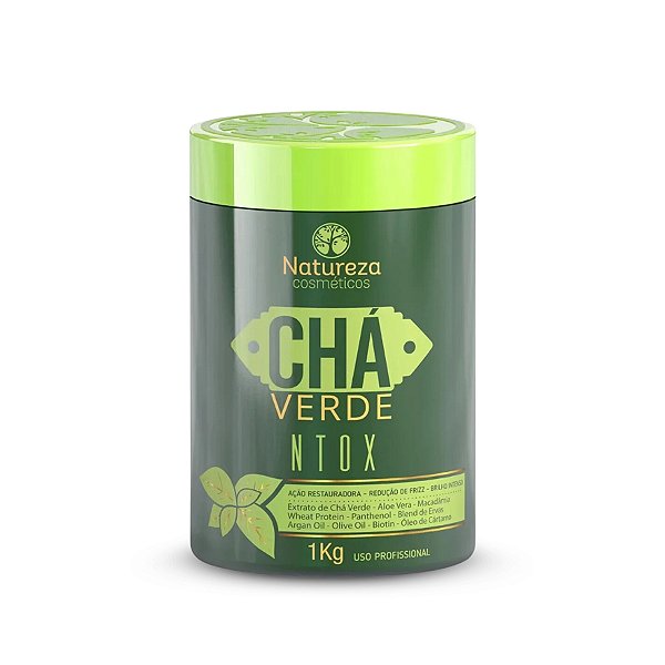CHÁ VERDE NTOX 1 Kg – Redução de Volume e Realinhamento Capilar