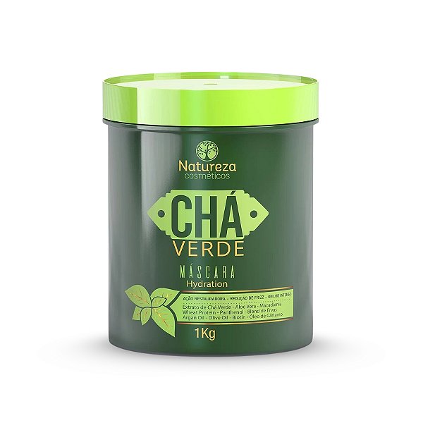 Máscara de Tratamento Chá Verde 1Kg - Natureza Cosméticos
