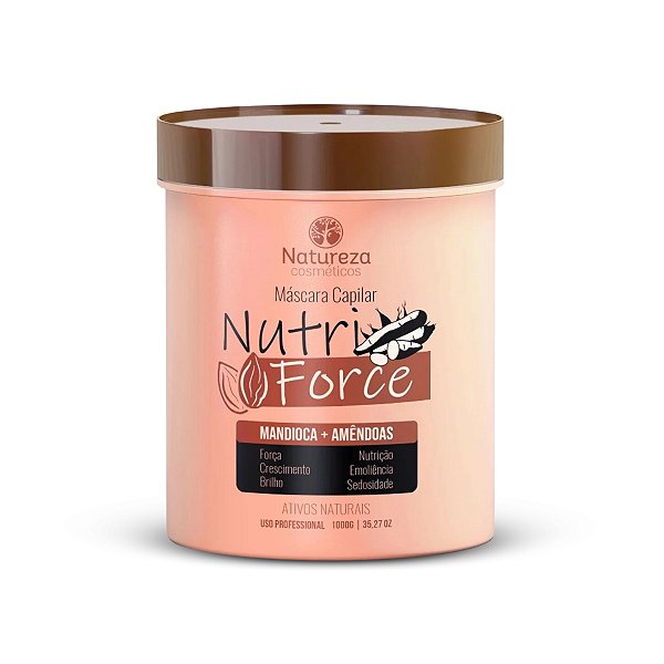 Máscara Nutri Force 1Kg (Mandioca + Amêndoas) - Natureza Cosméticos