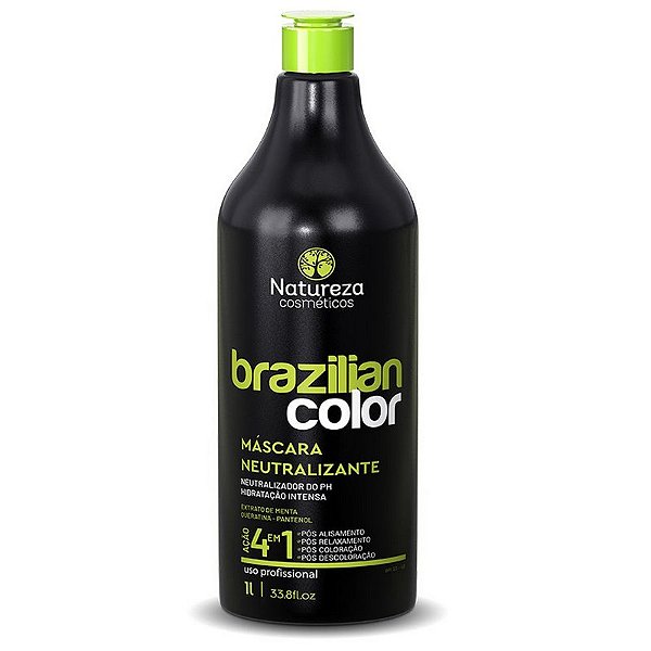 Máscara Neutralizante Brazilian Color 1L - Natureza Cosméticos (Neutralizador Químico)