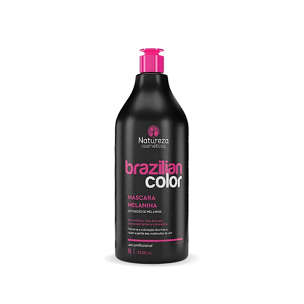 Máscara Reposição de Melanina Brazilian Color 1L Natureza Cosméticos