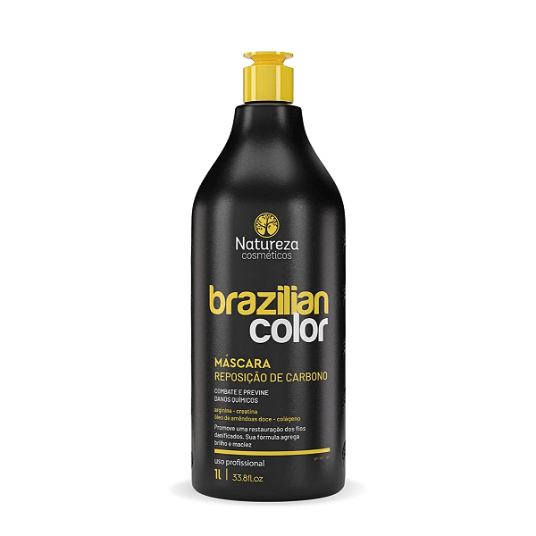 Máscara Reposição de Carbono Brazilian Color 1L - Natureza Cosméticos
