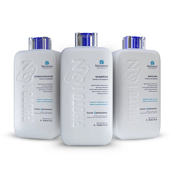 KIT TERAPIA DE OZÔNIO PHOTO-ION Natureza Cosméticos - 3x 1L