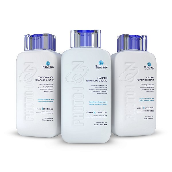 Kit Capilar TERAPIA DE OZÔNIO PHOTO-ION Home Care 300ml - Natureza Cosméticos