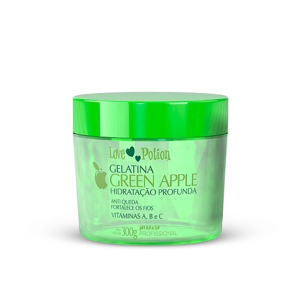 Gelatina Capilar Green Apple Hidratação Produnda Love Potion - 300g
