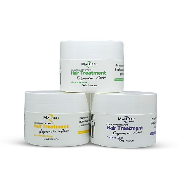 Cronograma Capilar Reparação Intensa - Hair Treatment Mairibel 3x 300g