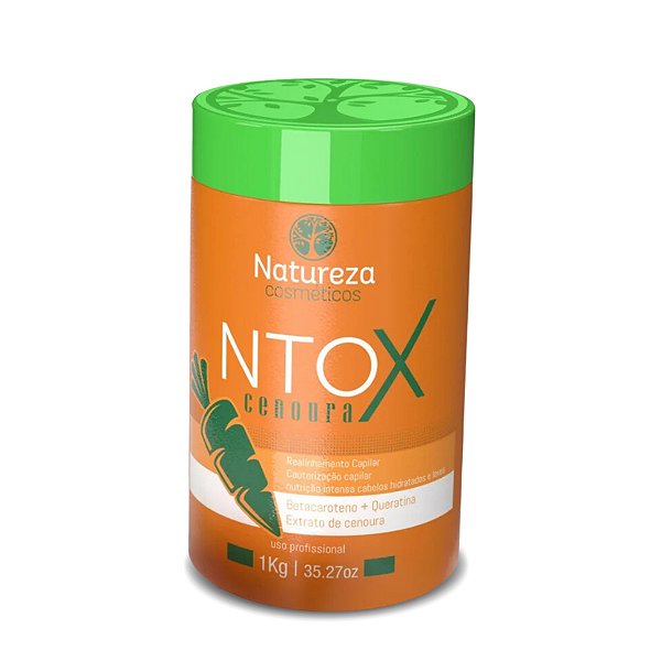 NTOX Cenoura Natureza Cosméticos Sem Formol 1kg - Redutor de Volume