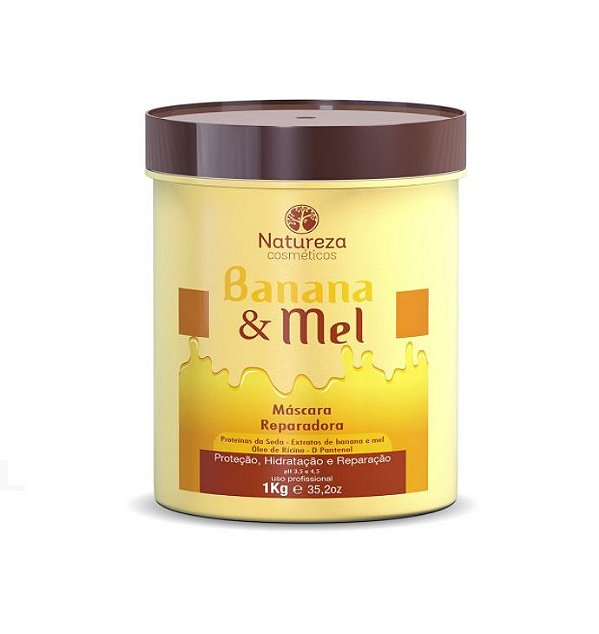 Máscara Banana e Mel 1kg - Natureza Cosméticos
