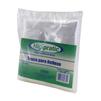 Touca De Plástico Furos Reflexo 12 Unidades Higipratic
