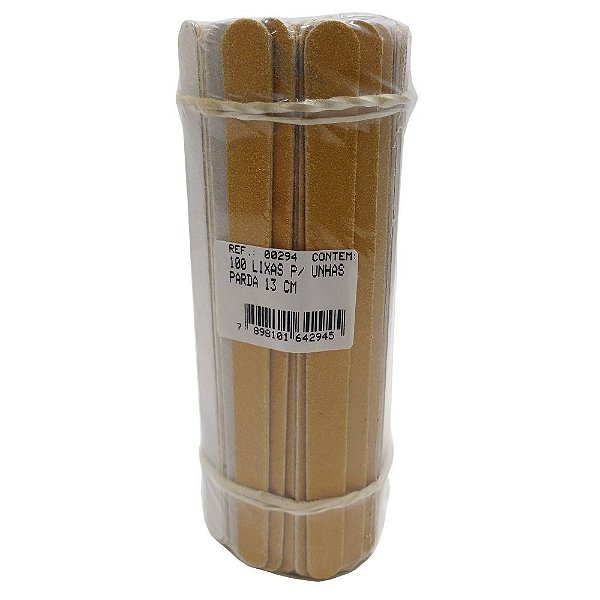 Lixa De Unha Para Manicure Higipratic 13cm 100 Unidades