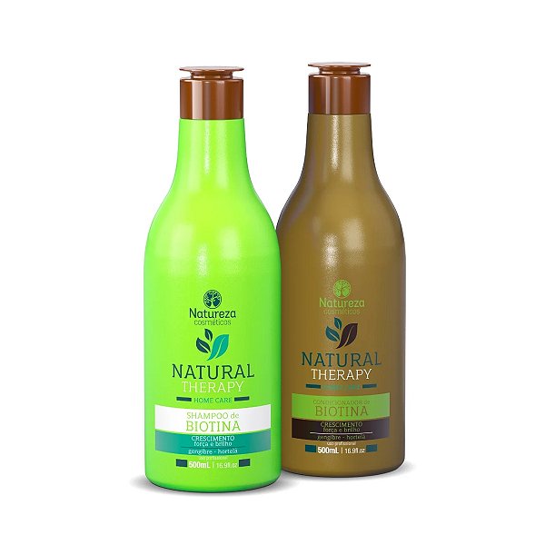 Kit Home Care De Biotina 500ml Crescimento Capilar Natureza