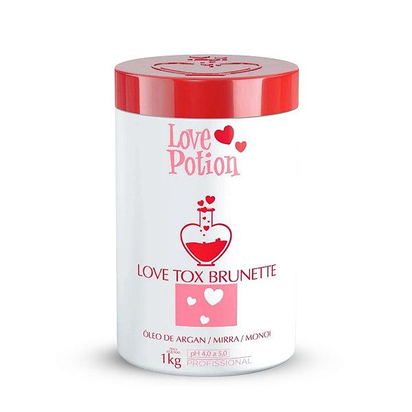 LOVE TOX Brunette Óleo De Argan - 1 Kg Redutor de Volume