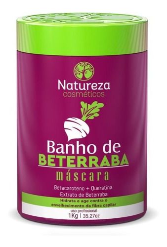 Máscara De Hidratação Beterraba 1kg Natureza Cosméticos