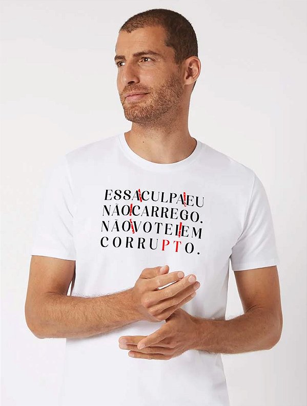 Não votei em corrupto - masculino