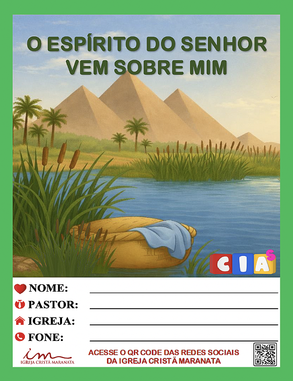 CRACHÁ de Inscrição (Material impresso promocional de evento): Evangelização de CIAs - MARÇO 2026 - 50 Unidades