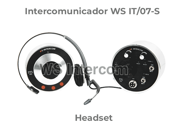 Intercomunicador HeadSet Para Vidro WS IT/07-S (ALERTA SONORO E LUMINOSO)