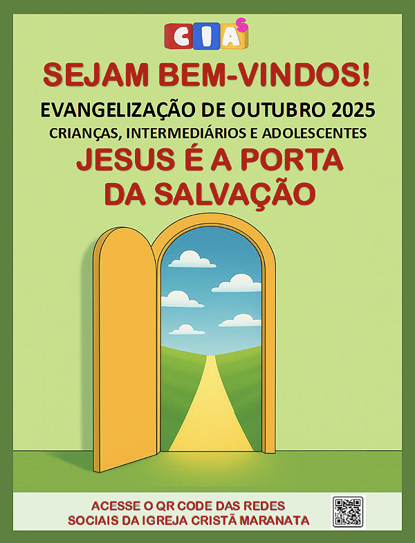 Banner: Evangelização de CIAs - MARÇO 2025