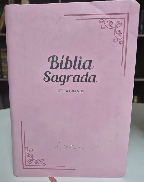 Bíblia Letra Grande ROSA ICM